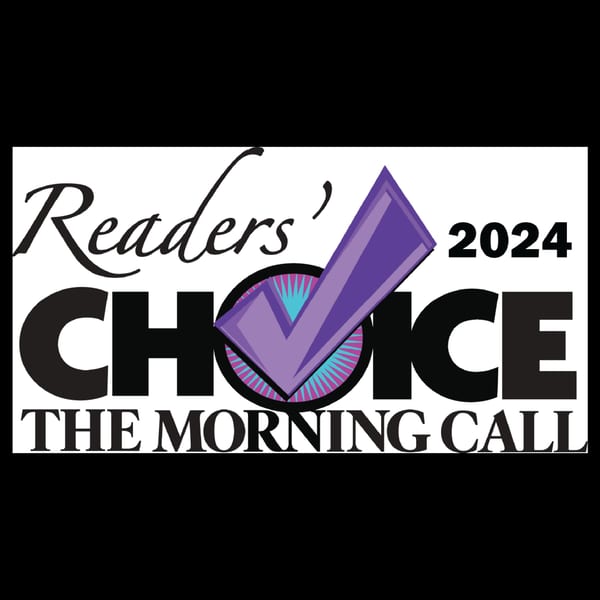 Readers' Choice 2024 The Morning Call award logo with a purple checkmark.