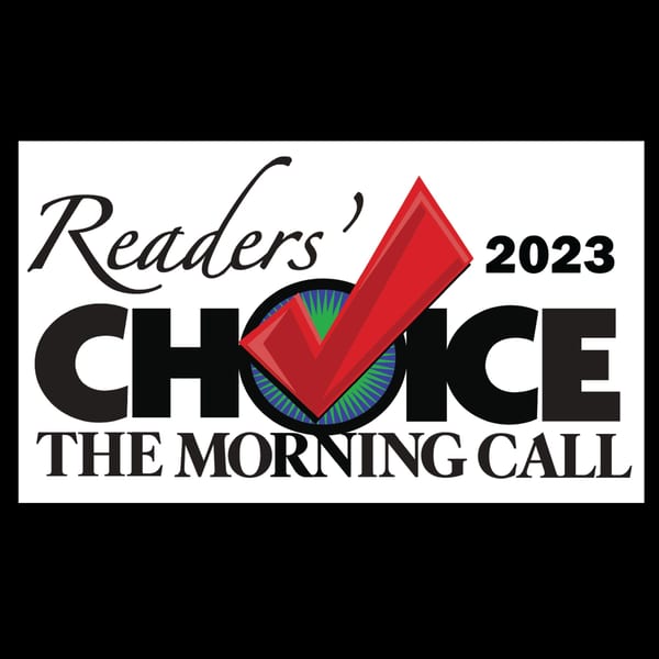 Aman's Artisan Indian Cuisine's "Readers' Choice 2023 The Morning Call" award logo.