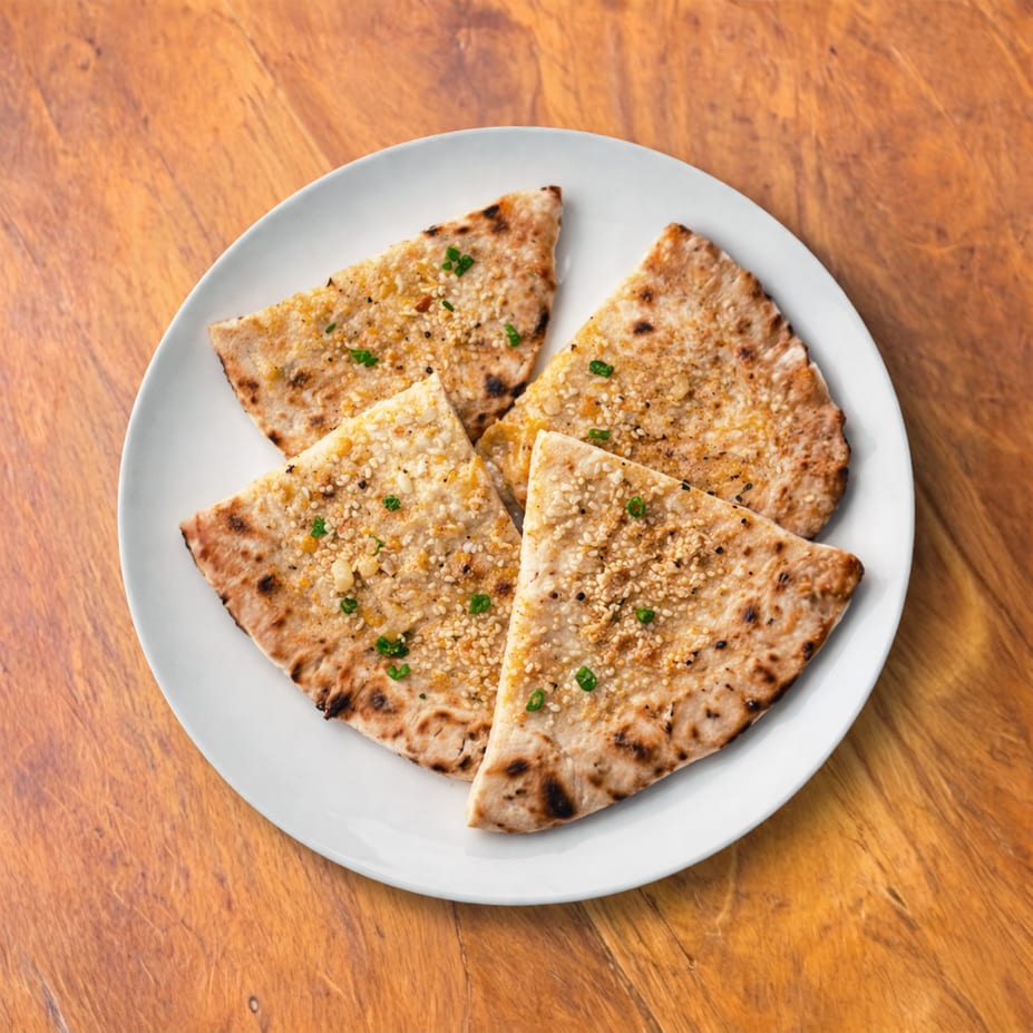 Vegan Garlic Naan 🏴 🥬.