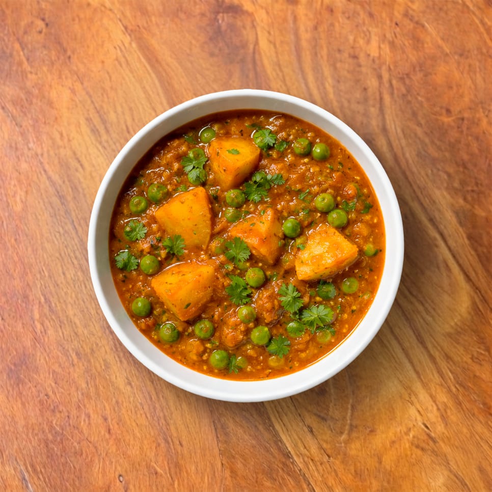 Mattar paneer (GF).